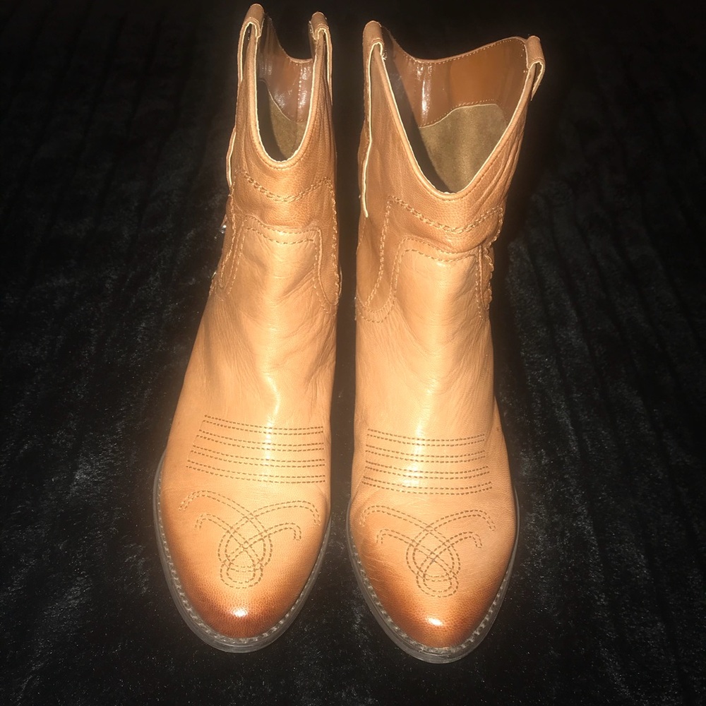 Franco Sarto Leather Boots Size 7.5M